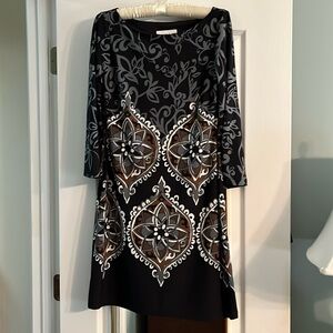 Lucy & Laurel sheath dress size 8 three quarter sleeves